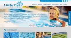 Desktop Screenshot of abetterpoolservice.com