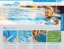 Tablet Screenshot of abetterpoolservice.com